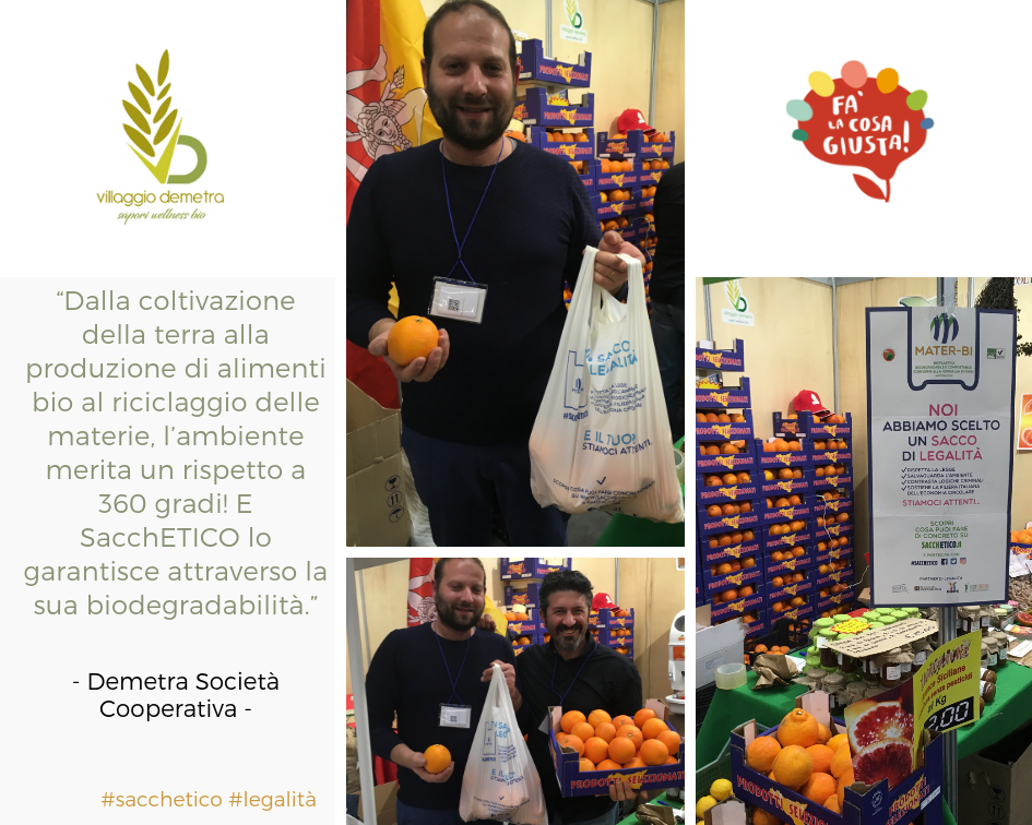 Dalla coltivazione della terra alla produzione di alimenti bio al riciclaggio delle materie, l’ambiente merita un rispetto a 360 gradi! E SacchETICO lo garantisce attraverso la sua biodegradabilità.